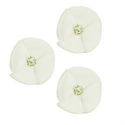 AussieSuperStore Art & Craft Essentials White Flower with Diamantes White Flower with Diamantes | Artificial Flower Party Decoration 9331468055532 VJY684